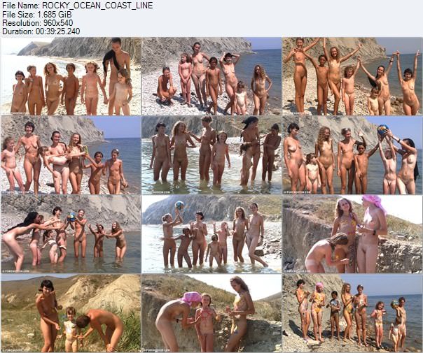 Girls nudists video - Rocky ocean coast line Girls nudists video - Rocky ocean coast line