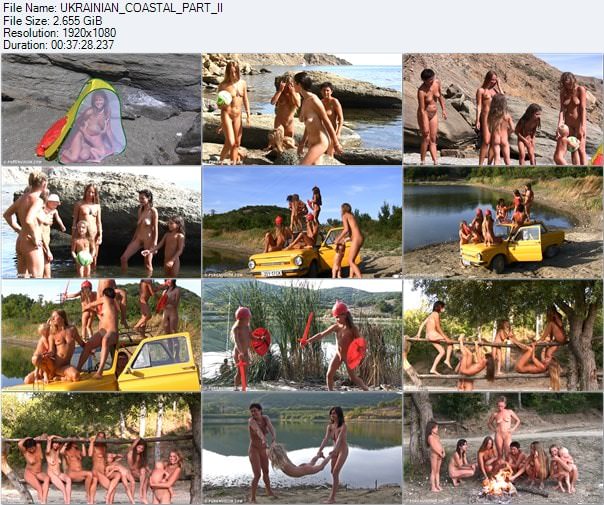 Ukrainian coastal - video about family nudism Ukrainian coastal - video about family nudism