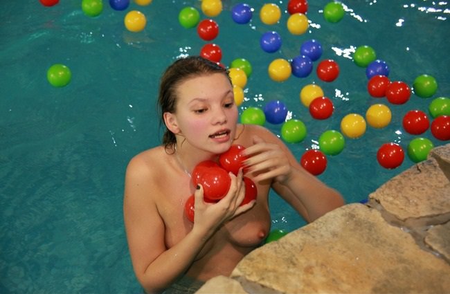 Waterpark nudism in modern Germany photo