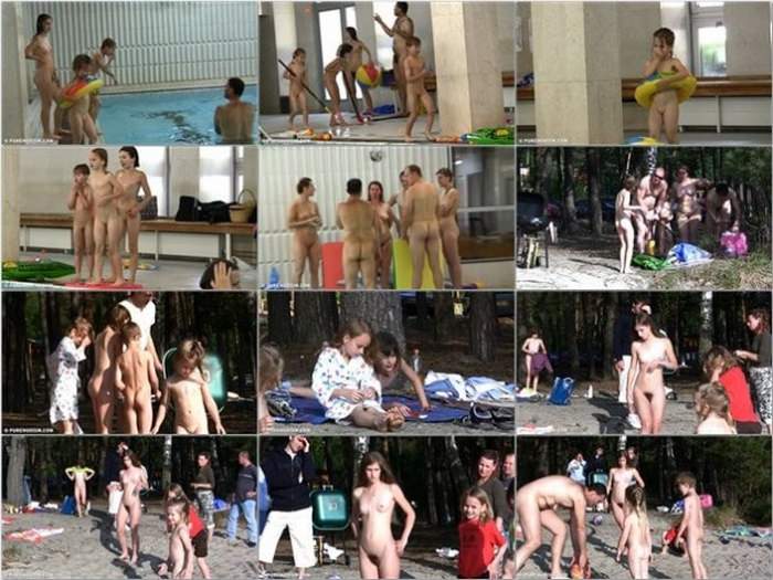 Beautiful moments of active nudism and bare sports - Purenudism video