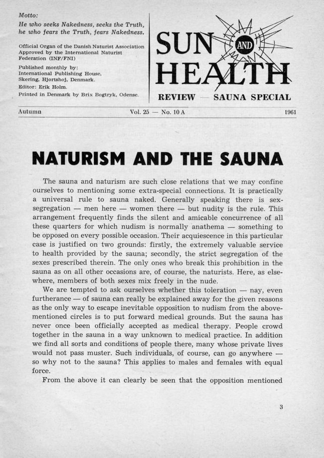 Sun and healt - Sauna - Nudism and finnish bath Sun and healt - Sauna - Nudism and finnish bath